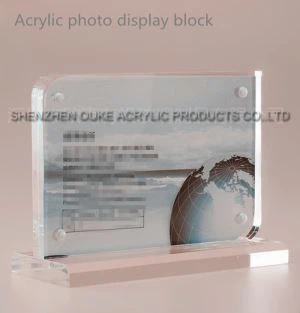 工場卸売プラスチック写真ディスプレイ ブロック フレーム