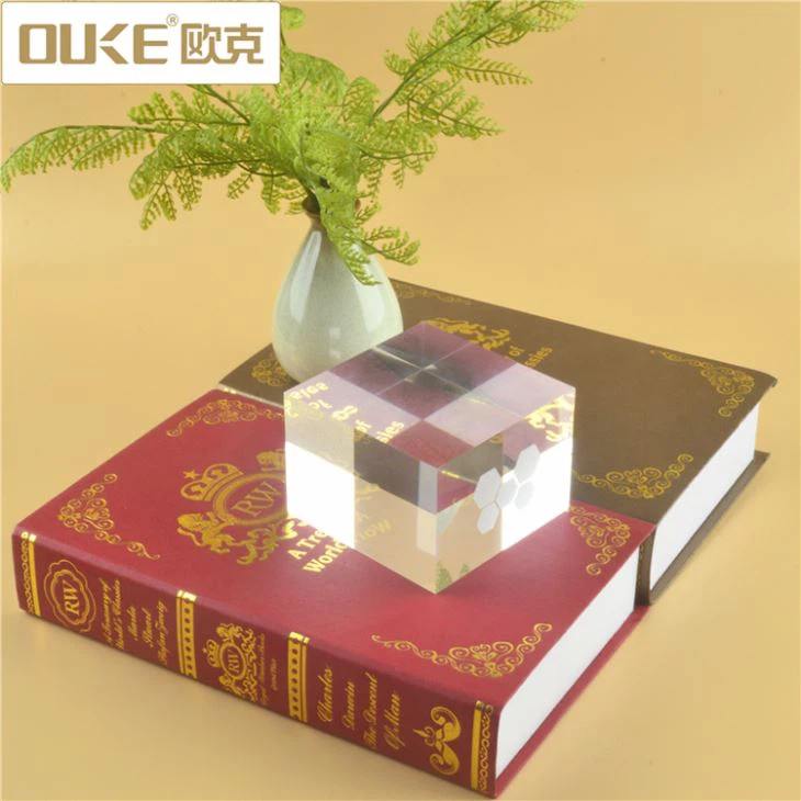 Crystal Cube Transparent Acrylic Stamp Block