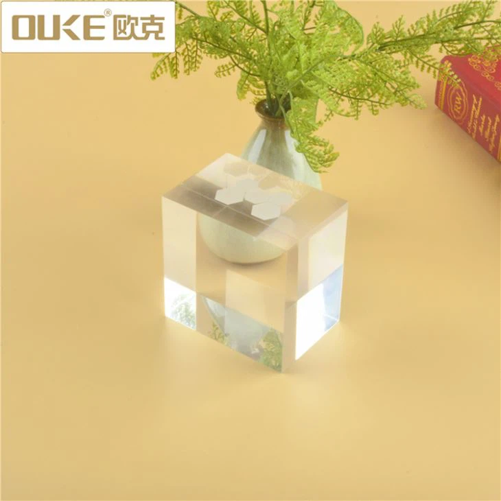 Crystal Cube Transparent Acrylic Stamp Block