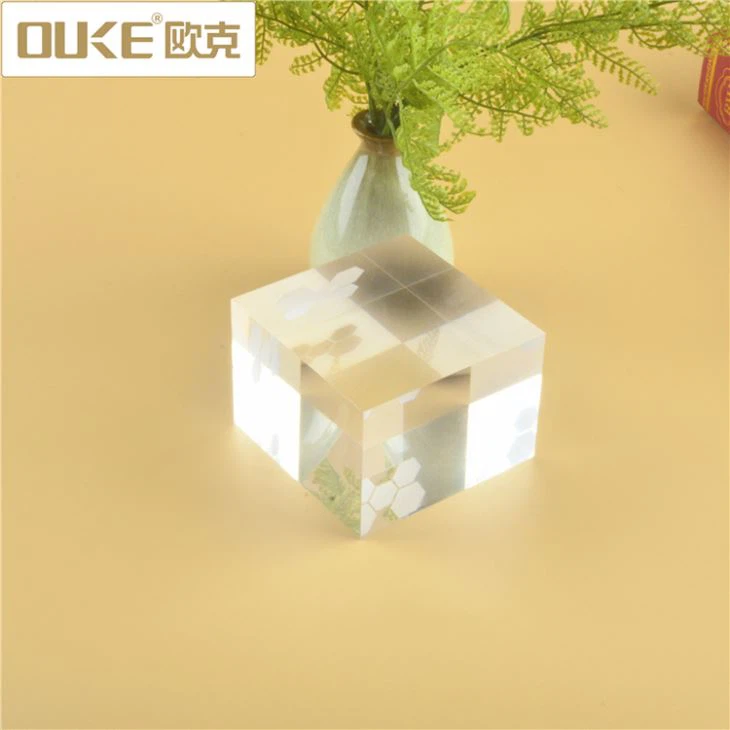 Crystal Cube Transparent Acrylic Stamp Block
