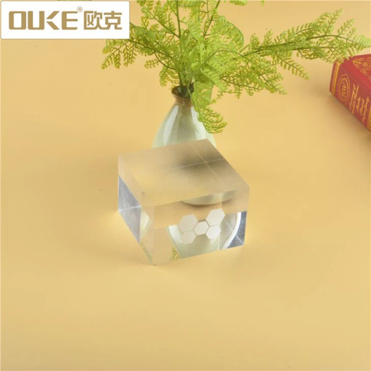 Crystal Cube Transparent Acrylic Stamp Block