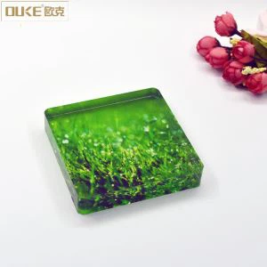 熱い販売の着色された固体のアクリルブロックフレーム